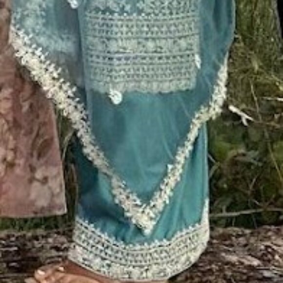 Teal Salwar Kameez - Picture 5 of 5
